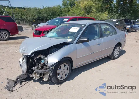 2003 Honda Civic Lx from USA, damaged, VIN 1HGES16533L032065